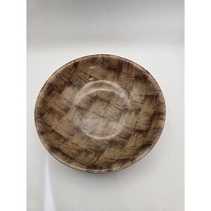 Vintage Cambro MCM Basketweave Round Salad Bowl 6" Huntington Beach